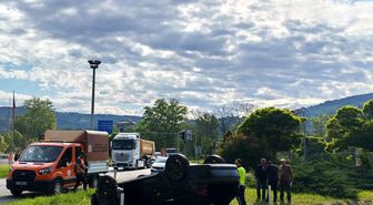 Zonguldak'ta trafik kazasında 1 kişi yaralandı