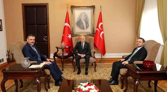 Adalet Bakanı Gürlek ve İçişleri Bakanı Çiftçi, TBMM'de MHP lideri Bahçeli'yi ziyaret etti