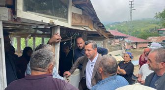 Alaçam'da evi yanan aileye yenisi yapılacak