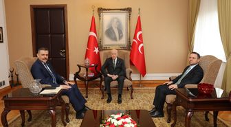 Bakanlar Çiftçi ve Gürlek, Bahçeli'yi ziyaret etti