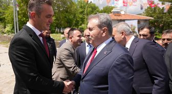 BBP Genel Başkanı Destici, Kuşçu'da partisinin ve MHP'nin seçim ofisini ziyaret etti