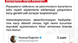 DMM'den finansal piyasalara yönelik dezenformasyon uyarısı