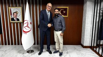 FIVB İletişim Komisyonu Üyesi Dr. Varuna Suthra, Türkiye Voleybol Federasyonu'nu ziyaret etti