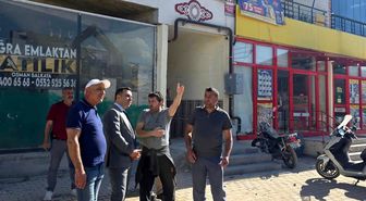 Kaymakamı Algın, yıkım çalışmalarını inceledi
