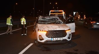Kuzey Marmara Otoyolu'nda trafik kazasında 2 kişi yaralandı