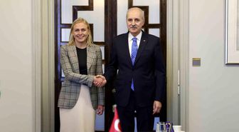 TBMM Başkanı Kurtulmuş, Finlandiya Dışişleri Bakanı Valtonen ile görüştü