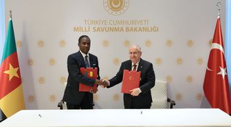 Bakan Güler, Kamerunlu mevkidaşı Assomo ile bir araya geldi