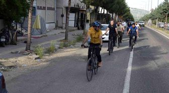 Dicle'de pedallar sağlıklı yaşam için çevrildi