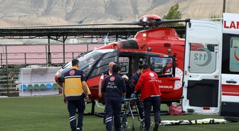 Malatya'da kalp krizi geçiren hasta ambulans helikopterle hastaneye ulaştırıldı