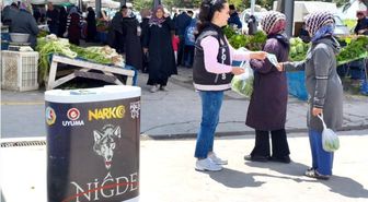 Niğde'de uyuşturucuyla mücadele kapsamında bin 406 vatandaşa bilgilendirme