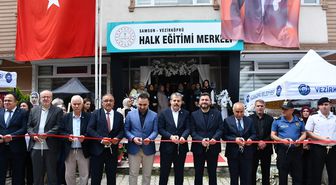 Vezirköprü Halk Eğitimi Merkezi yıl sonu sergisi açıldı