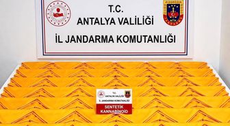 Alanya'da otel odasında 537 bin 600 kullanımlık uyuşturucu madde ele geçirildi