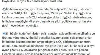 Bakan Işıkhan: İşsizlik oranı nisanda yüzde 8,2 oldu, 36 aydır tek haneli seyrediyor