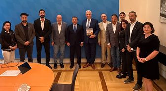 Bavyera Eyaleti İçişleri Bakanı Herrmann, Antalyalı gazetecileri kabul etti