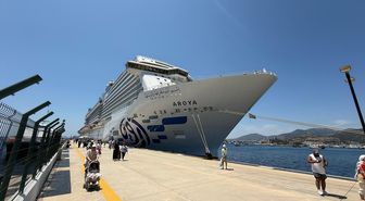 Bodrum'a 'Aroya' kruvaziyeriyle 2 bin 124 turist geldi