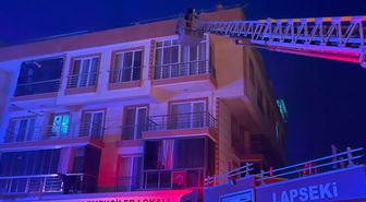 Bodrum katında çıkan yangında 6 kişi dumandan etkilendi