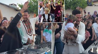 Dünyaca ünlü DJ Mahmut Orhan köyünde konser verdi