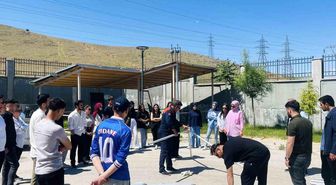 Elazığ'da öğrencilere çadır kurma ve yangın eğitimi