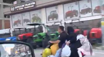 Elektrikli scooter üzerindeki tehlikeli yolculuk