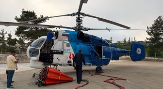 Gülnar ilçesine 2 yangın söndürme helikopteri konuşlandırıldı
