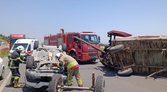 Hatay'da traktörle çarpışan otomobildeki 2 kişi yaralandı