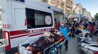 Nazilli'de yaya geçidinde korkutan kaza: 5 yaralı
