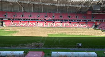 Samsun 19 Mayıs Stadyumu'nun zemini yenileniyor
