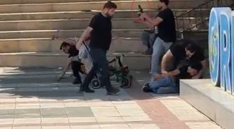 Sivil polisler bıçaklı kavgaya havaya ateş açarak müdahale etti