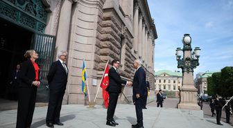 TBMM Başkanı Kurtulmuş, Stockholm'de İsveç Parlamentosu Başkanı Norlen ile görüştü