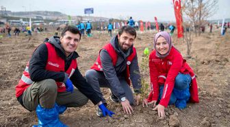 Türk Kızılay ve Tarım ve Orman Bakanlığı iş birliğinde 'Hastaya kan ormana can' projesi devam ediyor