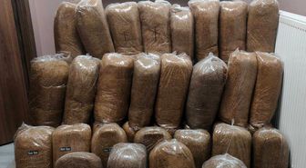 Yolcu otobüsünde 510 kilo kaçak tütün bulundu