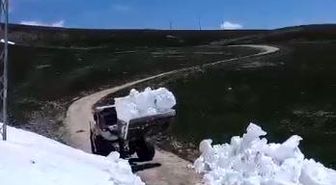 Ardahan'da karla mücadele