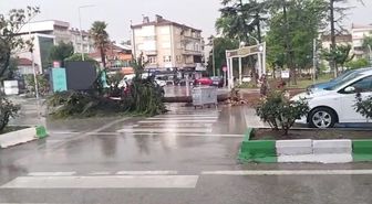 Bursa'da sağanak ve dolu etkili oldu