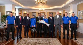 Erzurum Valisi Baruş, ceza infaz personelini kabul etti