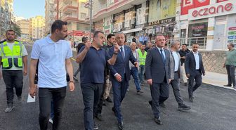 Mardin Valisi Akkoyun, yol yapım çalışmalarını inceledi