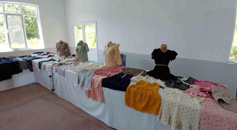 Mudurnu'da kadınların el emeği göz nuru eserleri görücüye çıktı