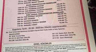 Samsun'da ekmek 17,5 TL oldu