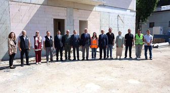 Uzunmustafa İlkokulu ek binasında incelemeler yapıldı
