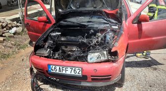 Adıyaman'da seyir halindeki otomobilde çıkan yangın söndürüldü