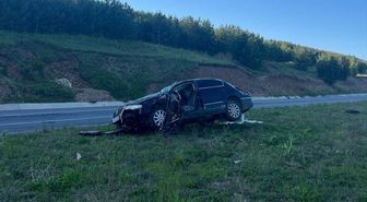 Ardahan'da devrilen otomobilin sürücüsü öldü