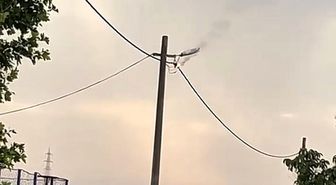 Bandırma'da elektrik hattında korku dolu anlar