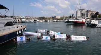 Çanakkale'de deniz temizliği yapıldı