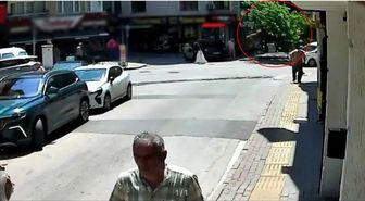 Devrilen tarihi çınar araca zarar verdi; yol trafiğe kapandı