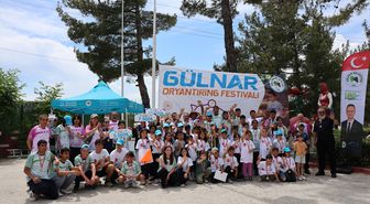 Gülnar'da oryantiring yarışması yapıldı