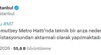M7 Metro Hattı'nda arıza: Vatandaşlar tünelde yürüdü