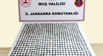 Muş'ta 749 adet tarihi sikke ele geçirildi