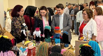 Nallıhan Halk Eğitim Merkezi'nin yıl sonu sergisi açıldı