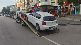 Samsun'da korsan taksi denetiminde 3 sürücüye 300 bin lira ceza