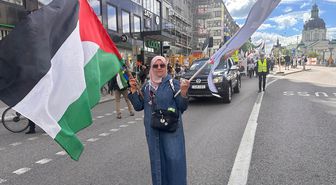 Stockholm'de İsrail'in, Filistin ve Lübnan saldırıları protesto edildi