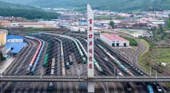 Albüm: Çin-Avrupa Yük Treni Hizmetinin Doğu Koridorunda Bu Yıl 3.000'den Fazla Sefer Düzenlendi